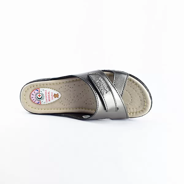Sandale medicale Confort pour femme 500 gris nickel................. miniature